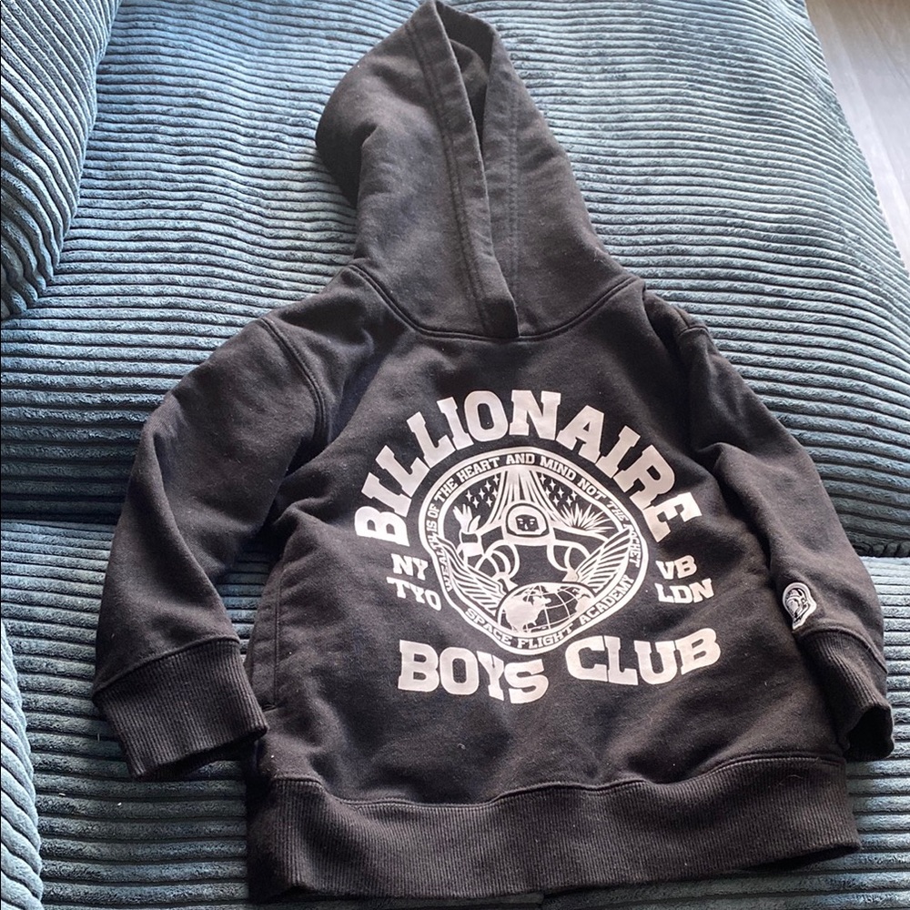 Billionaire Boys Club Black Hoodie with White Logo Graphic